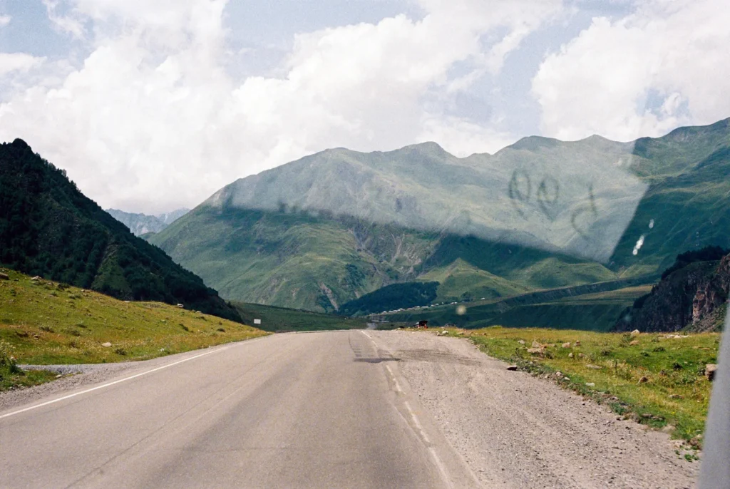 Road between Tbilisi and Gori in Shida Kartli, Georgia